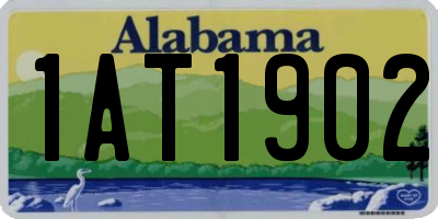 AL license plate 1AT1902