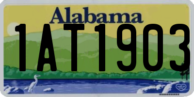 AL license plate 1AT1903