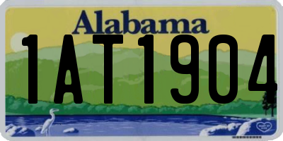 AL license plate 1AT1904
