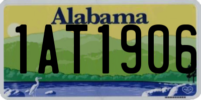 AL license plate 1AT1906