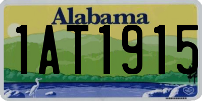 AL license plate 1AT1915