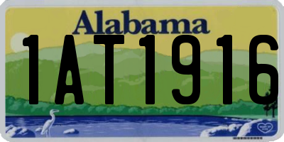 AL license plate 1AT1916