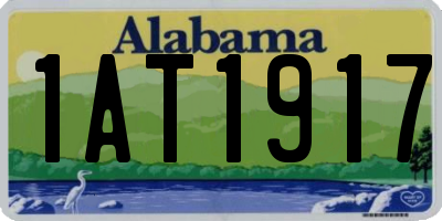 AL license plate 1AT1917