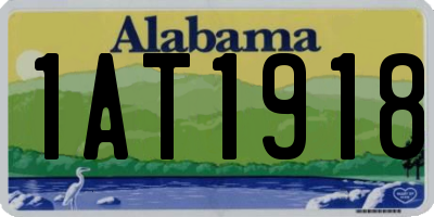 AL license plate 1AT1918