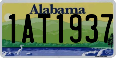 AL license plate 1AT1937