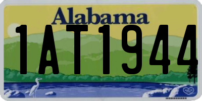 AL license plate 1AT1944