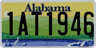 AL license plate 1AT1946