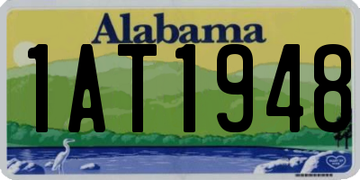 AL license plate 1AT1948