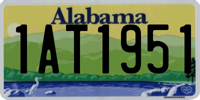 AL license plate 1AT1951
