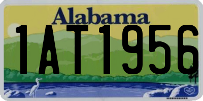 AL license plate 1AT1956
