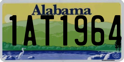 AL license plate 1AT1964