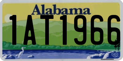 AL license plate 1AT1966