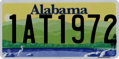 AL license plate 1AT1972