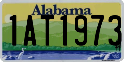 AL license plate 1AT1973