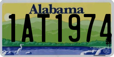AL license plate 1AT1974