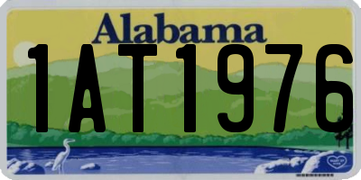 AL license plate 1AT1976