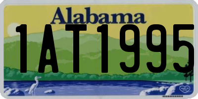 AL license plate 1AT1995