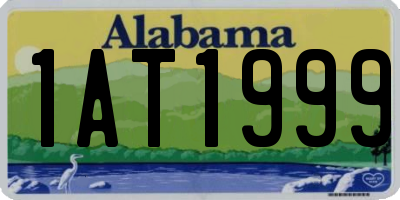 AL license plate 1AT1999