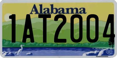 AL license plate 1AT2004