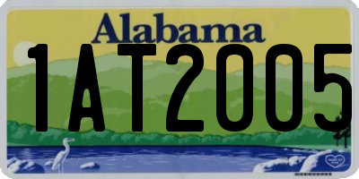 AL license plate 1AT2005