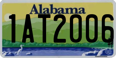 AL license plate 1AT2006
