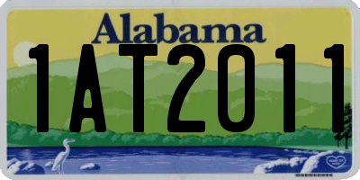 AL license plate 1AT2011