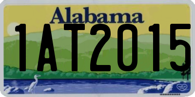 AL license plate 1AT2015