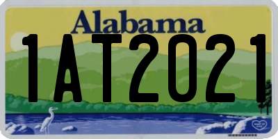 AL license plate 1AT2021