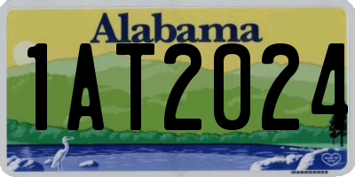 AL license plate 1AT2024
