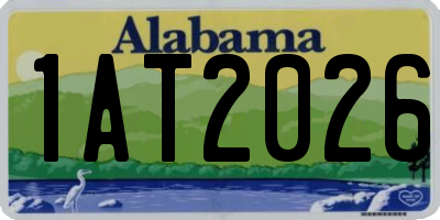 AL license plate 1AT2026