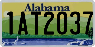 AL license plate 1AT2037