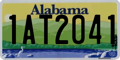 AL license plate 1AT2041