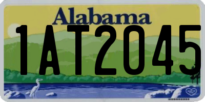AL license plate 1AT2045