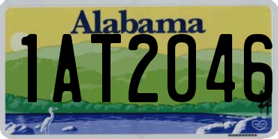 AL license plate 1AT2046