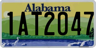 AL license plate 1AT2047