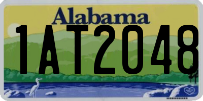 AL license plate 1AT2048