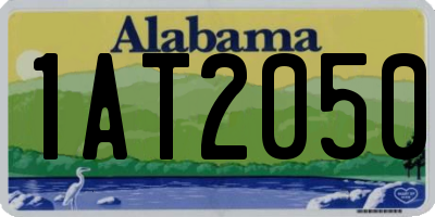 AL license plate 1AT2050