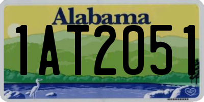AL license plate 1AT2051