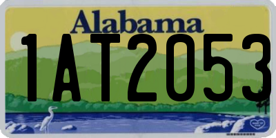 AL license plate 1AT2053