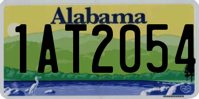 AL license plate 1AT2054