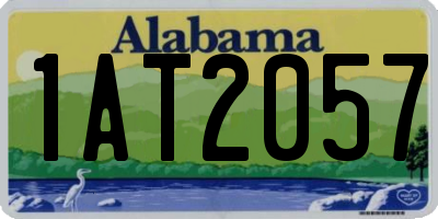 AL license plate 1AT2057