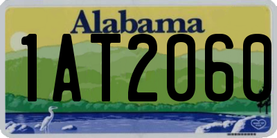 AL license plate 1AT2060