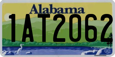 AL license plate 1AT2062