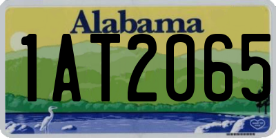 AL license plate 1AT2065