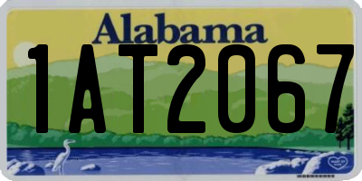 AL license plate 1AT2067