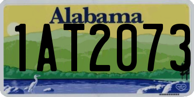 AL license plate 1AT2073
