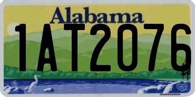 AL license plate 1AT2076