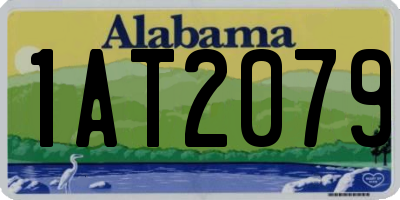 AL license plate 1AT2079