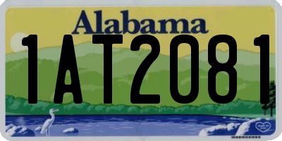 AL license plate 1AT2081