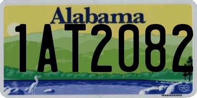AL license plate 1AT2082